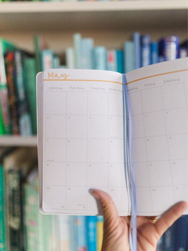 Blue Floral & Bows Petite Planner : 2027 Calendar Year, 3 of 14
