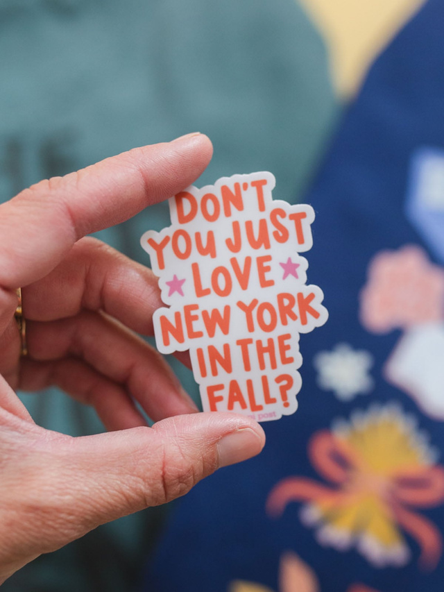 New York in the Fall Decal Sticker, 1 of 2