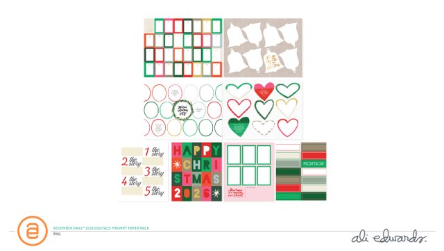 December Daily® 2026 Digital Prompt Paper Pack, 1 of 1