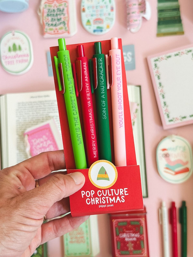 Pop Culture Christmas Movie Quotes Pen Set, 2 of 6