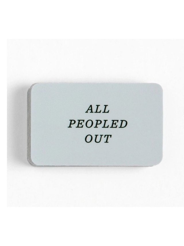 All Peopled Out Decal Sticker, 1 of 1