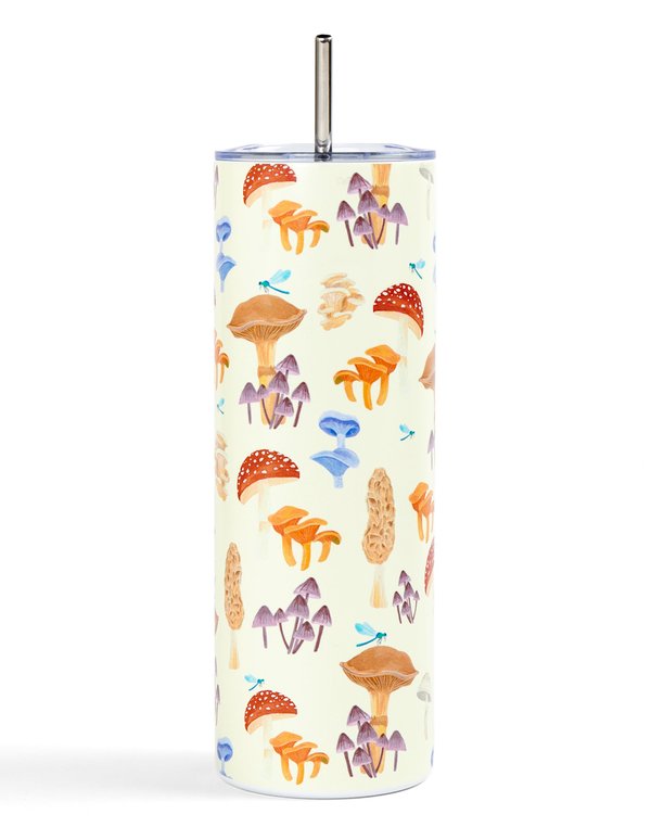 Mushrooms 20oz Stainless Steel Skinny Tumbler, 2 of 3