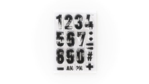 Numbers Are Awesome #7 4×6 Stamp Set, 1 of 2