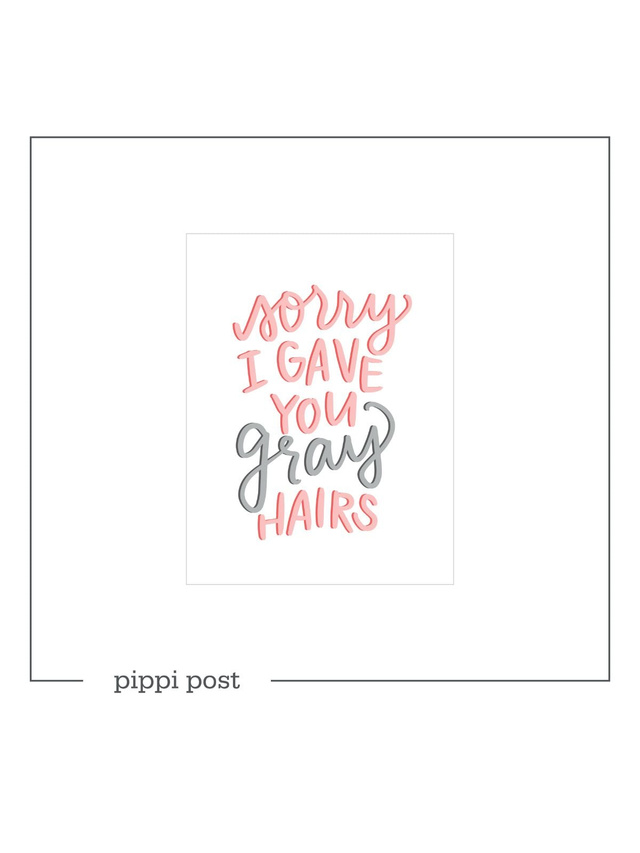Gray Hairs - Digital Greeting Card, 1 of 1