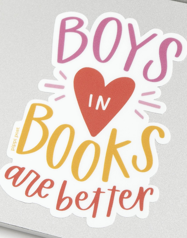 Boys in Books Decal Sticker, 3 of 4