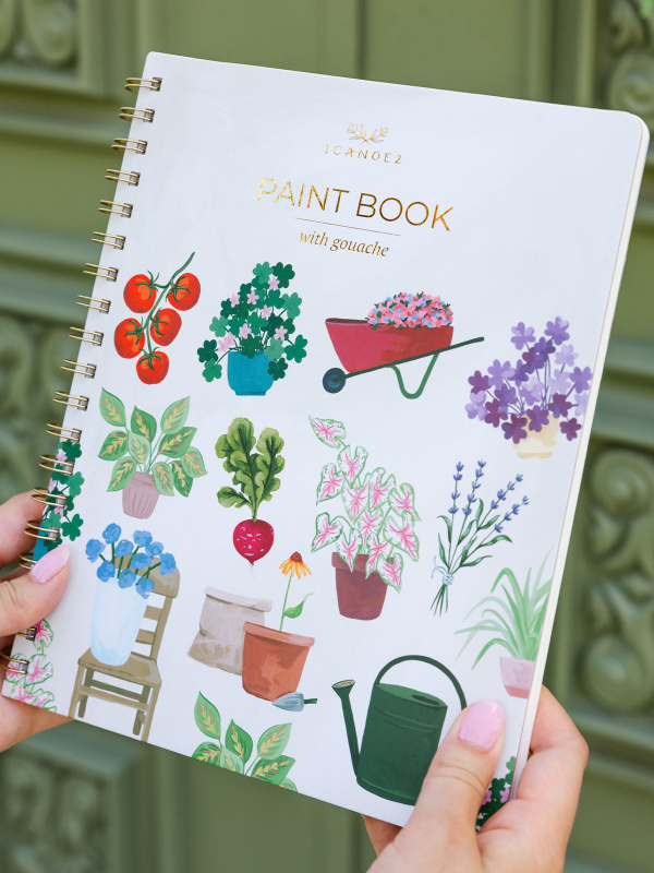 Houseplants Learn-To-Paint Gouache Paint Book, 7 of 9