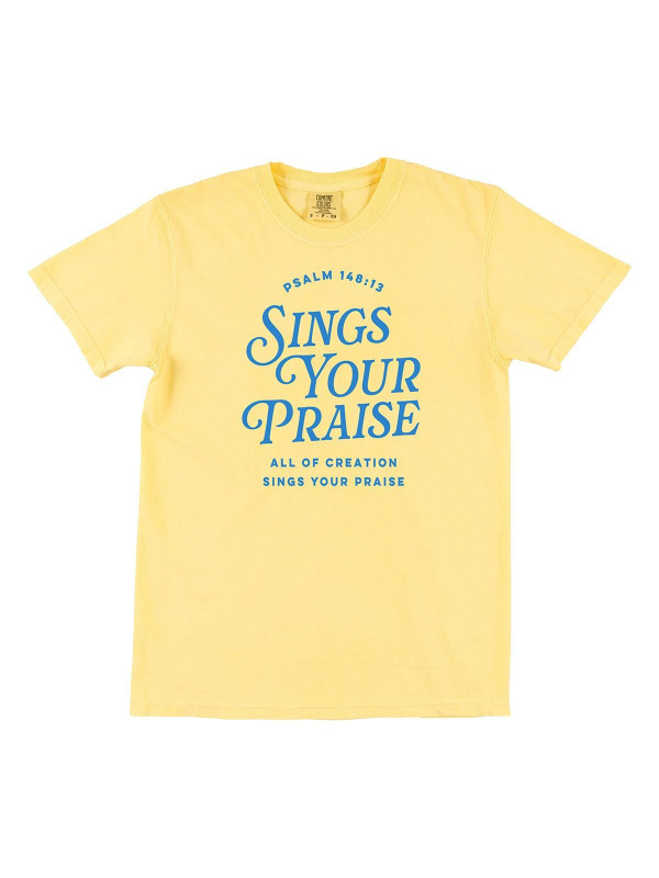 Sings Your Praise Faith Tee - Butter, 5 of 5