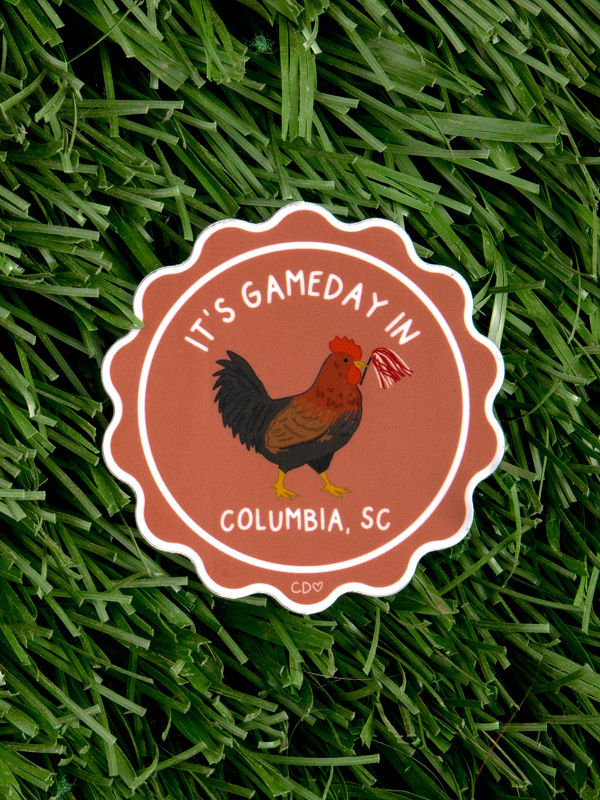 Columbia Football Game Day Mascot Decal Sticker, 1 of 4