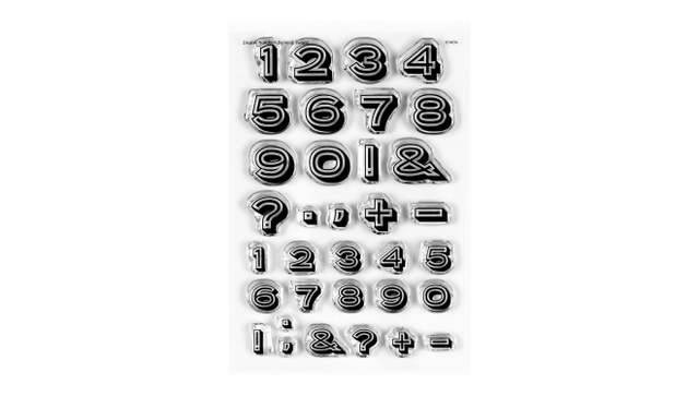 Stamp Set : 4×6 Display Numbers, 1 of 2