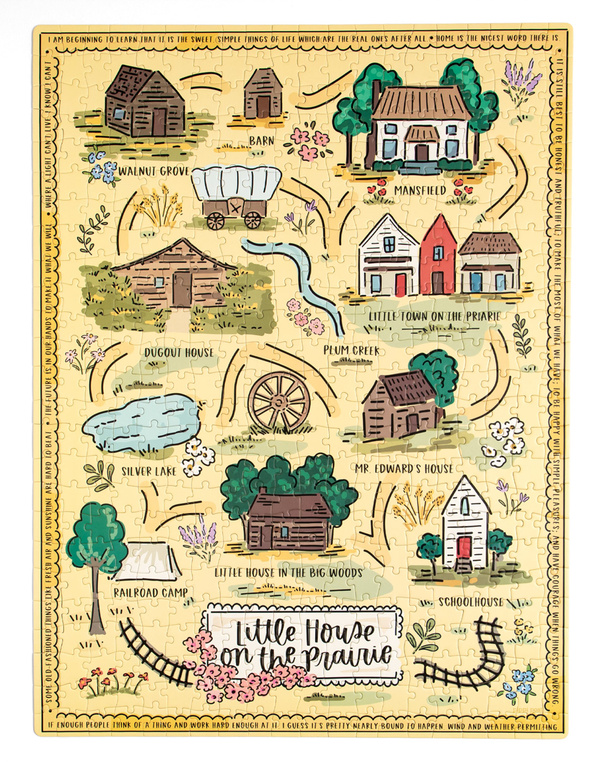 Little House on the Prairie Map - 500 Piece Jigsaw Puzzle, 8 of 8