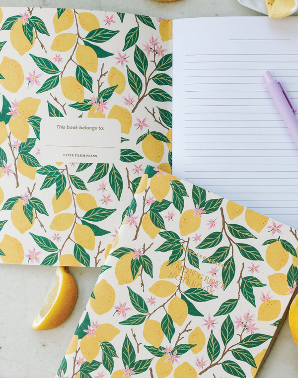 From Tiny Seeds Lemon Grove Stitched Notebook, 3 of 4