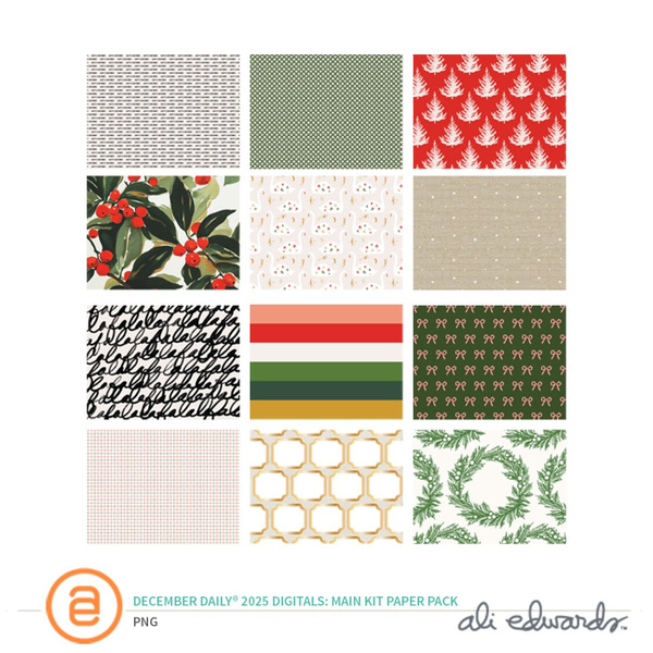 December Daily® 2025 Digital Main Kit Paper Pack	, 1 of 1