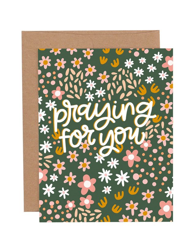 Praying For You Greeting Card, 1 of 1