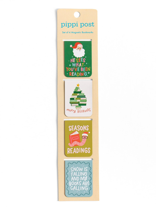 Merry Bookmas Christmas Magnetic Bookmarks Set of 4, 7 of 7