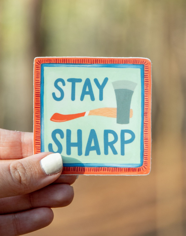Stay Sharp Decal Sticker, 1 of 3