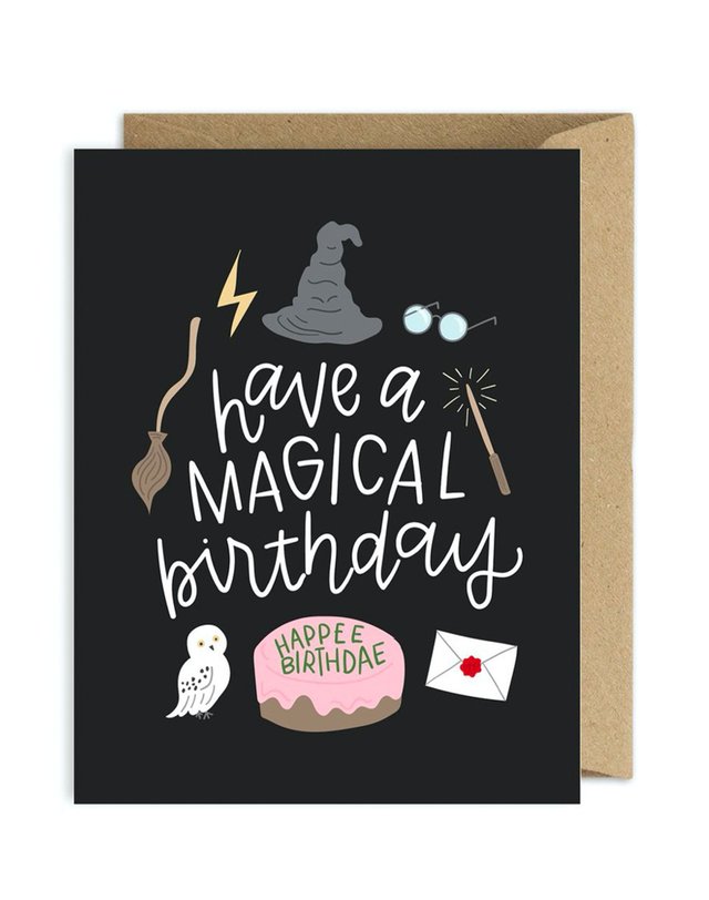 Have a Magical Birthday Wizard Greeting Card, 1 of 2