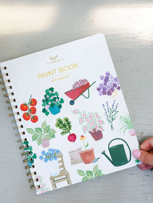 Houseplants Learn-To-Paint Gouache Paint Book, 1 of 9