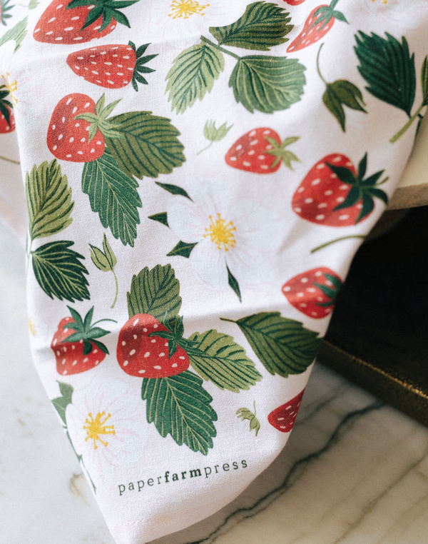 Strawberry Patch Tea Towel, 4 of 6