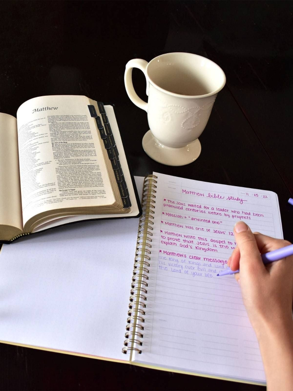 Smiley Bible Study Spiral Notebook by Callie Danielle, 7 of 10