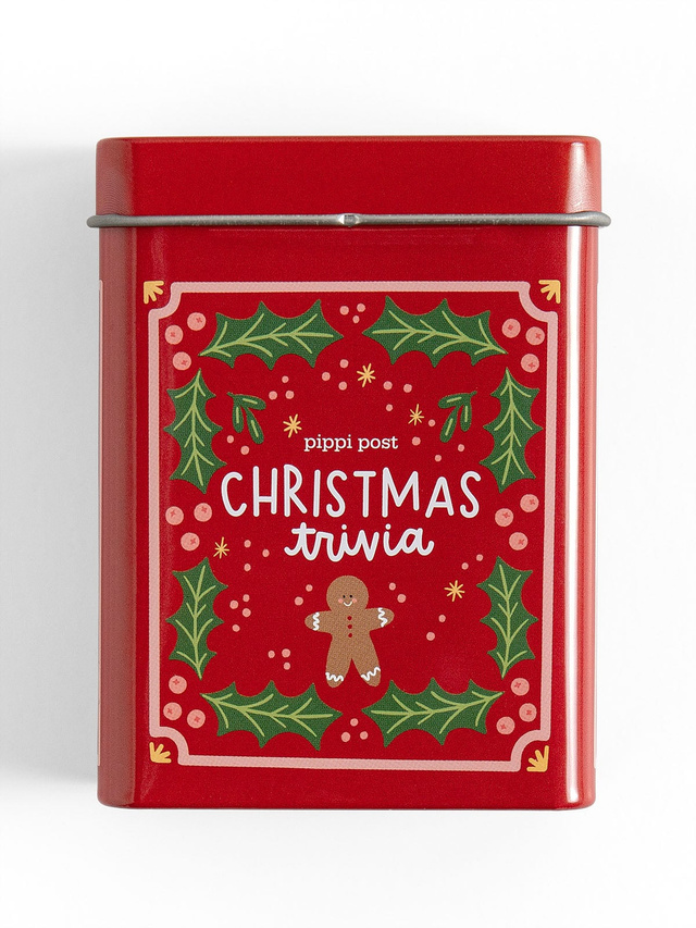 Christmas Trivia Game - Deck of Cards + Storage Tin, 5 of 8