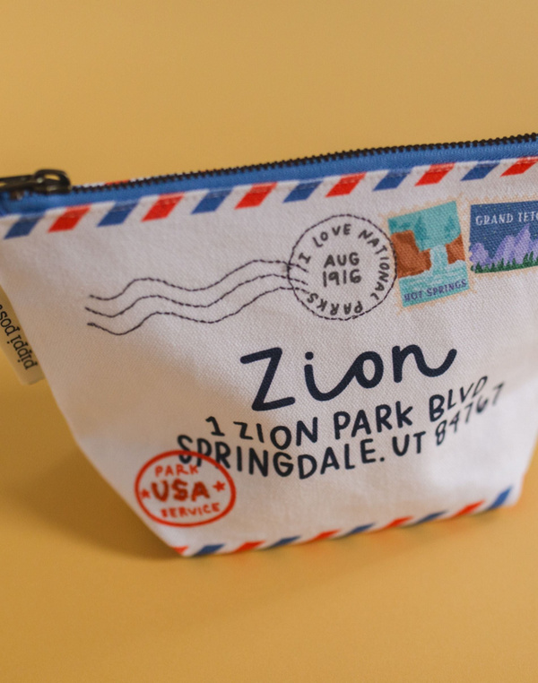 Deliver To Zion National Park Canvas Pouch, 2 of 5