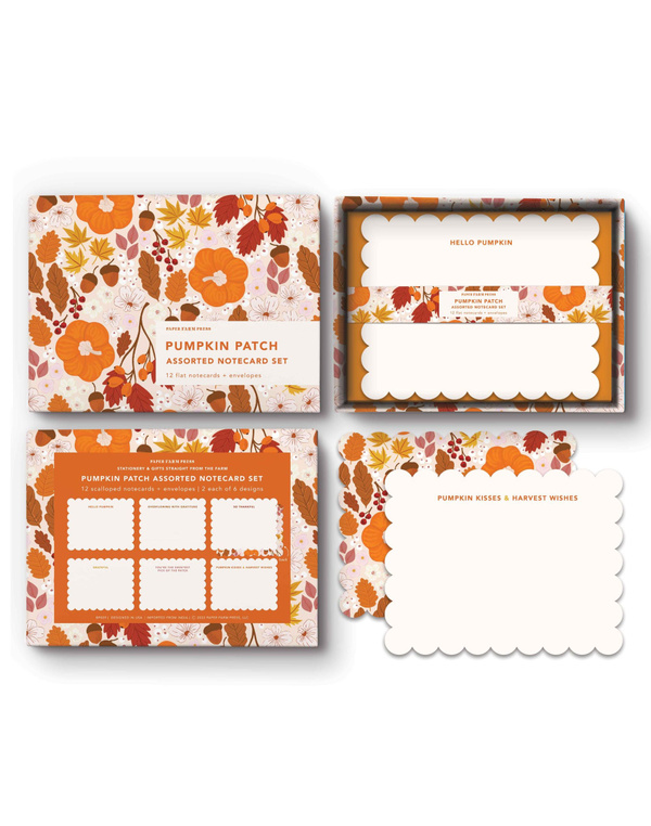 Pumpkin Patch Assorted Notecard Set, 1 of 5
