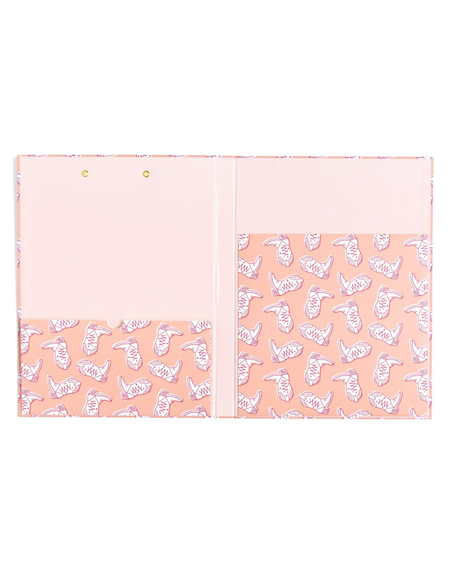 Western Cowgirl Boots Clipfolio with Lined Notepad, 3 of 7
