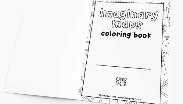 Imaginary Maps Coloring Book, 2 of 4