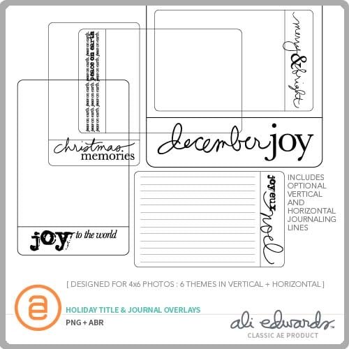 Holiday Title & Journal Overlays Digitals, 1 of 1