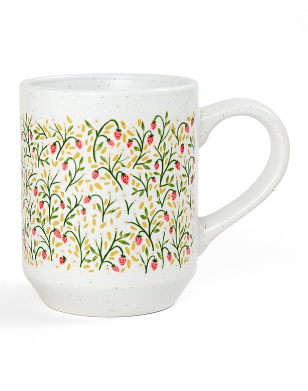 Strawberry Meadow 14oz Ceramic Coffee Mug, 3 of 3