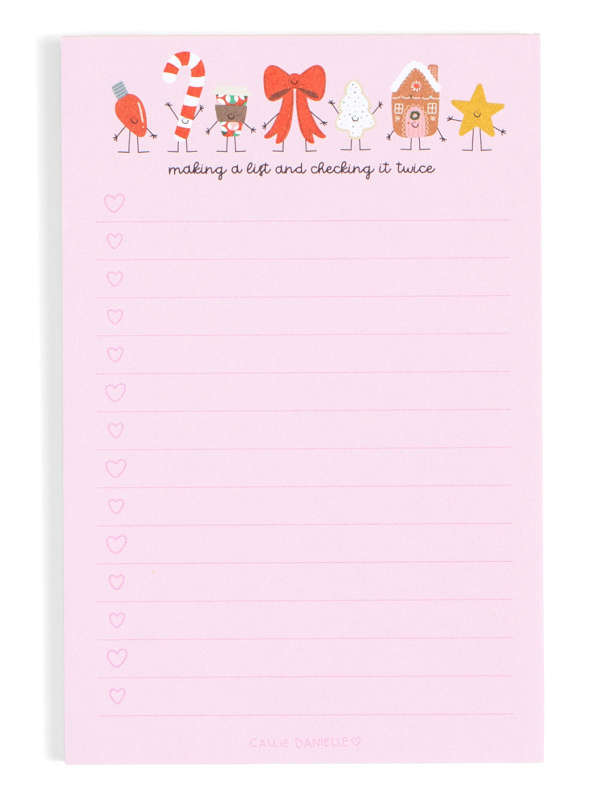 Making A List Christmas 4×6 Notepad, 1 of 3