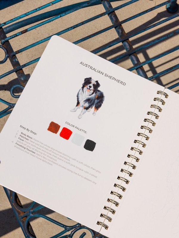 Furry Friends Dogs Learn-To-Paint Gouache Paint Book, 2 of 8