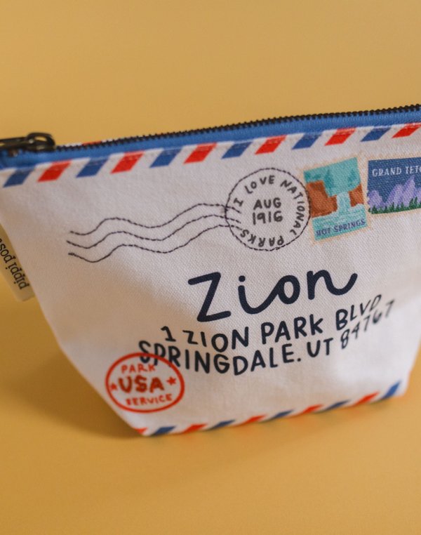 Deliver To Zion National Park Canvas Pouch, 2 of 5