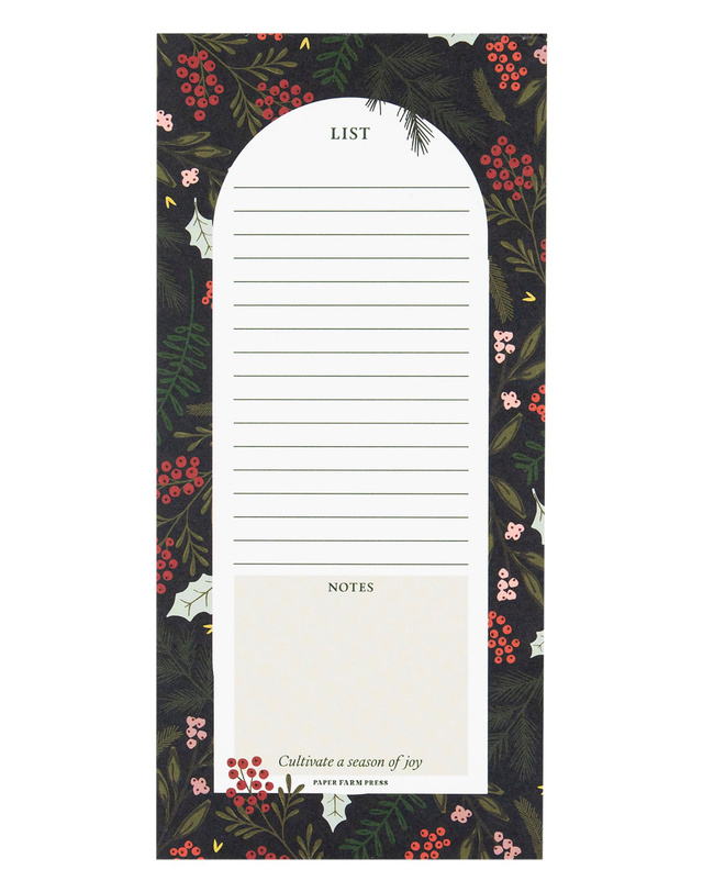 Winter Berries Market List Notepad, 1 of 1