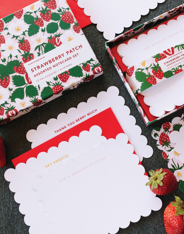 Strawberry Patch Assorted Notecard Set, 4 of 7