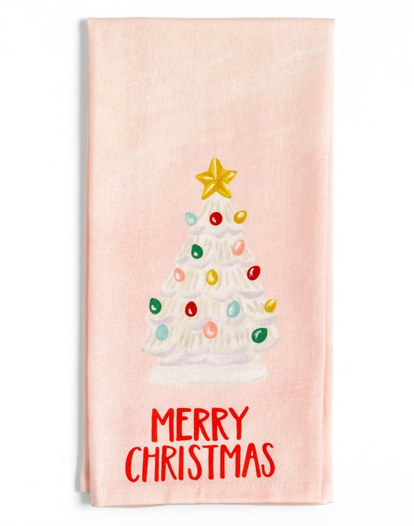 Vintage Christmas Tree Kitchen Towel, 4 of 4