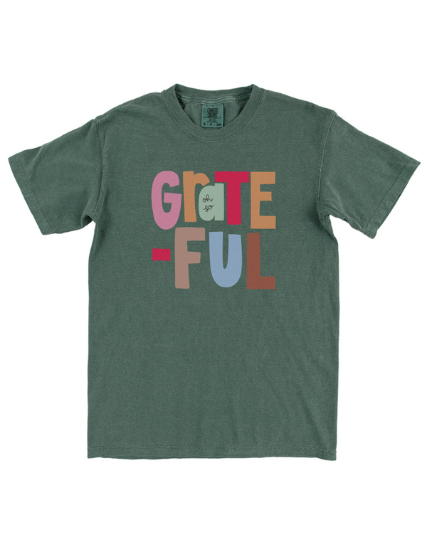 Oh So Grateful Tee - Blue Spruce, 2 of 2