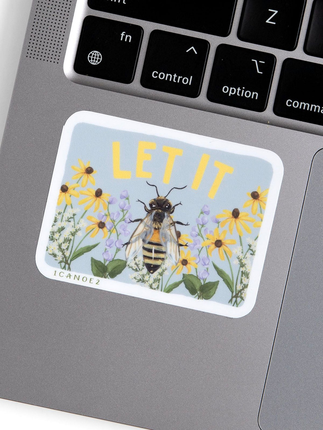 Let it Bee Decal Sticker, 2 of 3