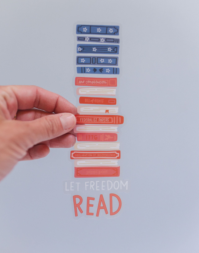 Let Freedom Read Transparent Bookmark, 2 of 4