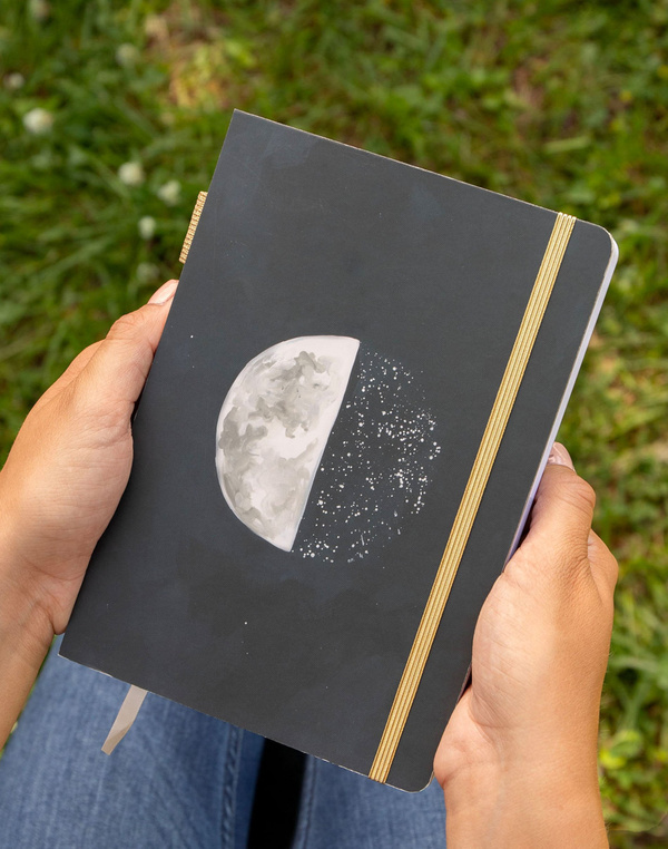Speckled Moon Blank Lay Flat Journal, 1 of 6