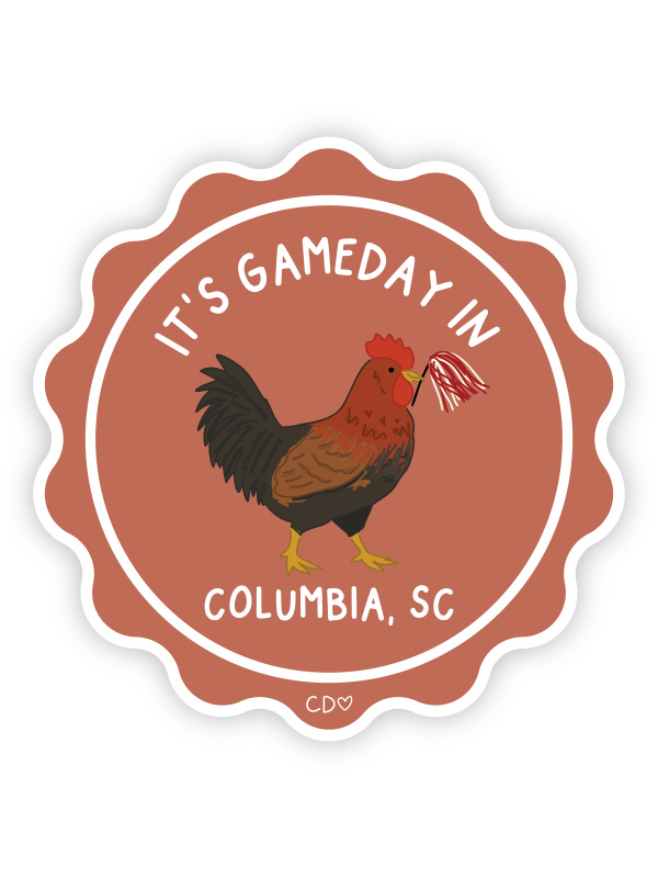 Columbia Football Game Day Mascot Decal Sticker, 2 of 4