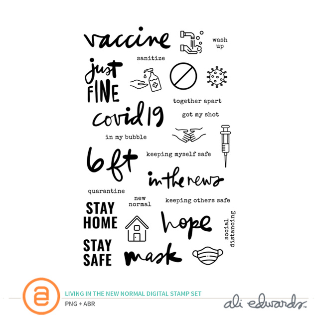 Living In The New Normal Digital Stamp Set, 1 of 1