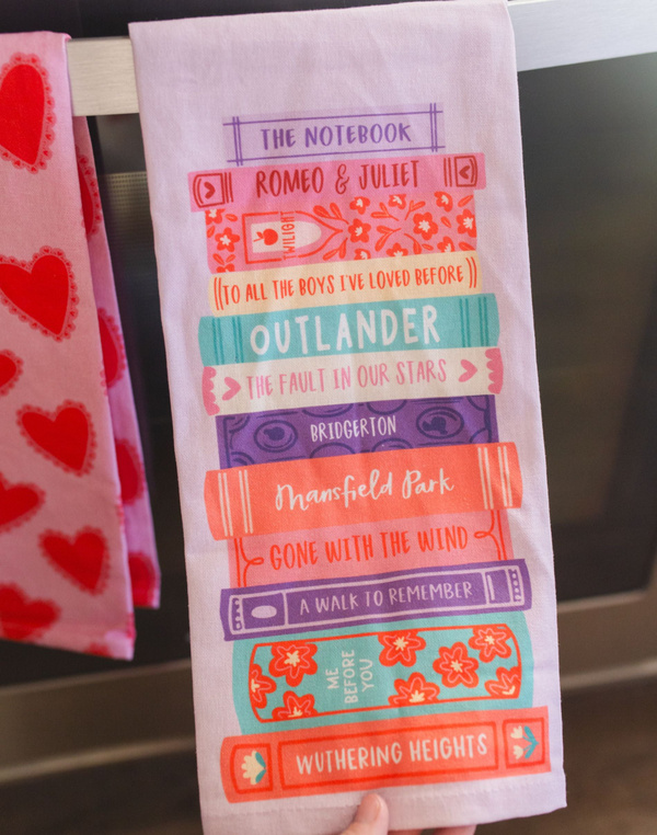 Romance Novels Tea Towel, 2 of 4
