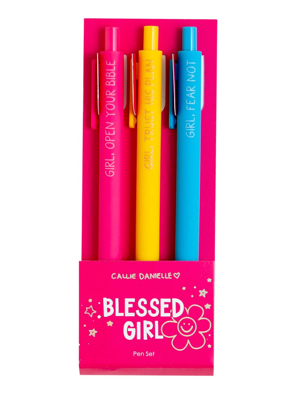 Blessed Girl Pen Set - Girl Open Your Bible Collaboration, 1 of 4