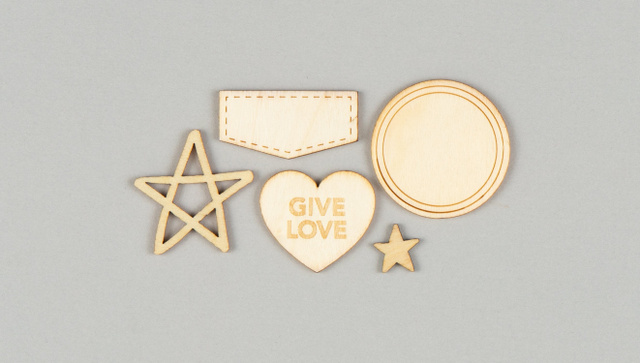 Give Love Wood Veneer Pack, 1 of 1