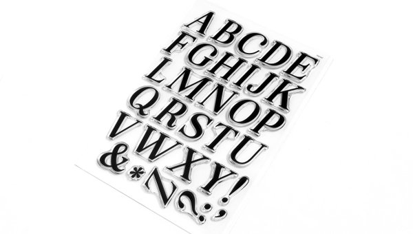 Uppercase Alphas Are Awesome #1 6×8 Stamp Set, 2 of 2