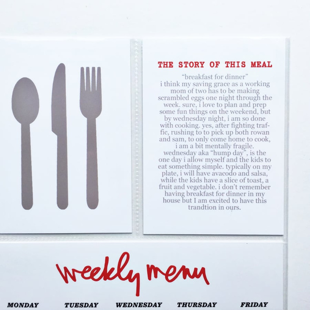 Weekly Menu, 3 of 4