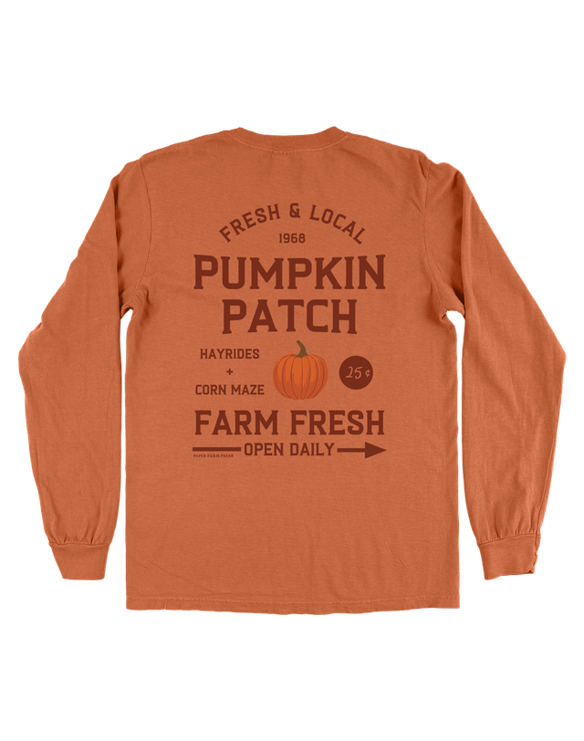 Pumpkin Farmers Market Long-Sleeve Tee - Yam, 4 of 5