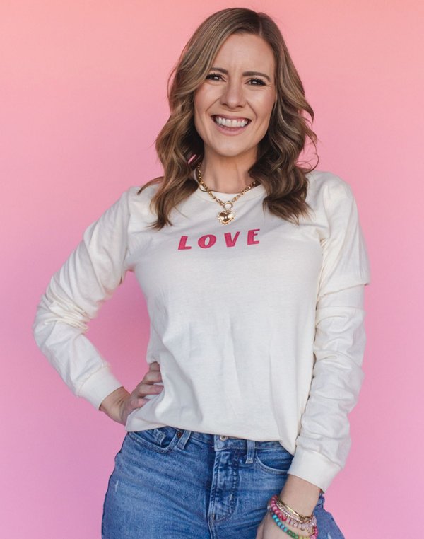 All You Need Is Love And Books Long-Sleeve Tee - Natural, 2 of 5