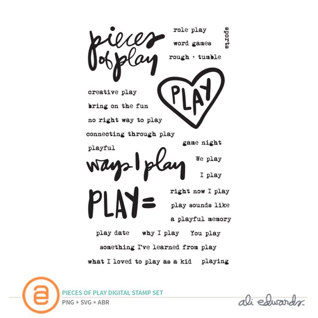 Pieces of Play Digital Stamp Set , 1 of 1